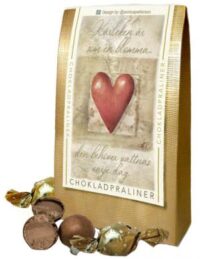 "Kärleken är som en blomma..." - Lyxiga chokladpraliner
