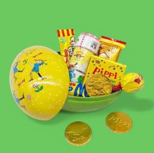*FÖRBOKAS* Påskägg Pippi Långstrump med godis och såpbubblor